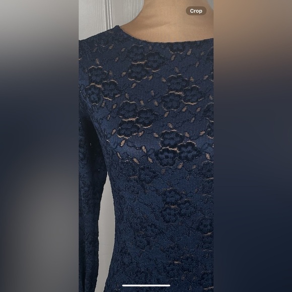 Kimchi Blue Frankie Lace Long Sleeve Mini Dress Medium - Picture 9 of 11